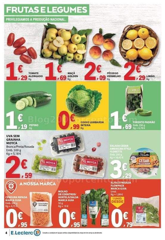 Antevisão Folheto E-LECLERC Promoções de 23 a 29 julho
